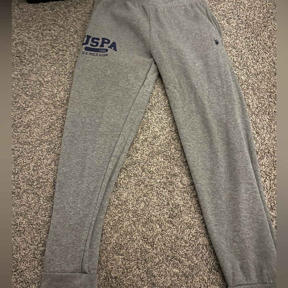 U.S polo ASSN gray sweatpants
